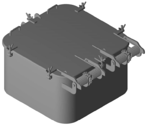 スプリング式ハッチ